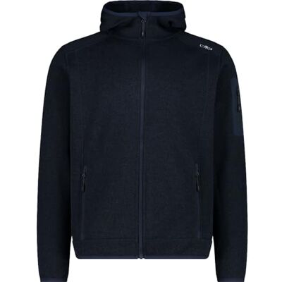 CMP Herren Giacca In Knit-tech Da Uomo Con Cappuccio Fisso Jacke, B.Blue Antracite, XL EU CMP Herren Giacca In Knit-tech Da Uomo Con Cappuccio Fisso Jacke, B.Blue Antracite, XL EU