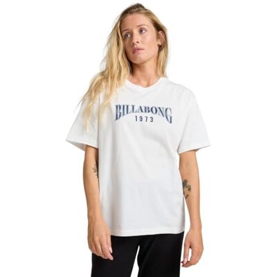 Billabong T-Shirt mit kurzen Ärmeln, Happy Paths, Weiß, S Billabong T-Shirt mit kurzen Ärmeln, Happy Paths, Weiß, S
