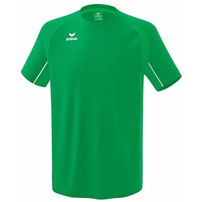 Erima Unisex Kinder Liga Star Trainings T-Shirt (1082330), smaragd/weiß, 104 Erima Unisex Kinder Liga Star Trainings T-Shirt (1082330), smaragd/weiß, 104