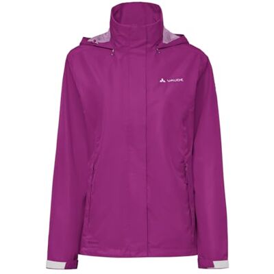 VAUDE Escape Light Regenjacke Damen – wasserdicht, atmungsaktiv und winddicht mit 2-Lagen-Membran, verstaubare Kapuze, 420g leicht pink orchid, 38 VAUDE Escape Light Regenjacke Damen – wasserdicht, atmungsaktiv und winddicht mit 2-Lagen-Membran, verstaubare Kapuze, 420g leicht pink orchid, 38