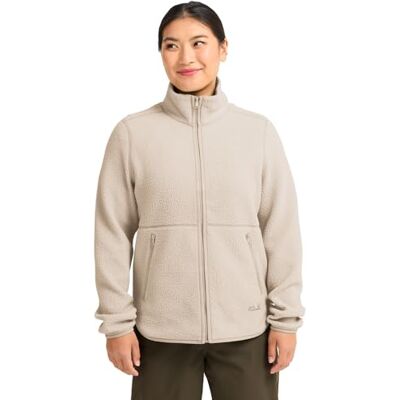 Jack Wolfskin Frauen Lite Curl FZ, Midlayer Damen Jacke, hochflorige Fleecejacke für Damen mit 2-Wege-Reißverschluss und Hüfttaschen, Übergangsjacke Damen Jack Wolfskin Frauen Lite Curl FZ, Midlayer Damen Jacke, hochflorige Fleecejacke für Damen mit 2-Wege-Reißverschluss und Hüfttaschen, Übergangsjacke Damen
