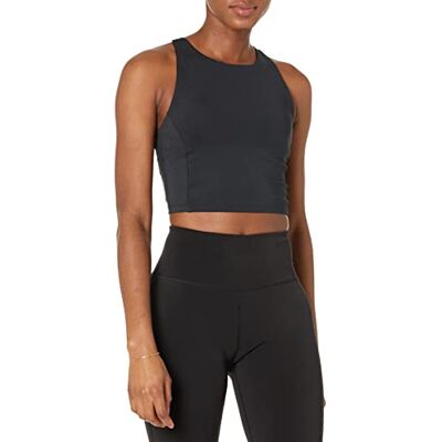 Amazon Essentials Damen Active Sculpt Sport-BH mit hohem Halsausschnitt und Racerback-Rücken (erhältlich in Übergröße), Schwarz, Größe S Amazon Essentials Damen Active Sculpt Sport-BH mit hohem Halsausschnitt und Racerback-Rücken (erhältlich in Übergröße), Schwarz, Größe S
