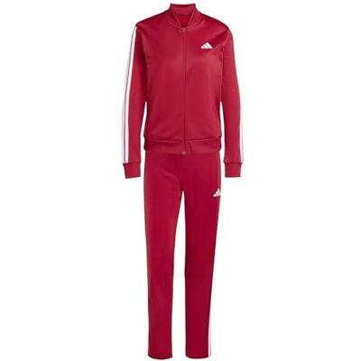 Adidas Women's ESSENTIALS 3-STRIPES TRACKSUIT, active maroon, S Adidas Women's ESSENTIALS 3-STRIPES TRACKSUIT, active maroon, S