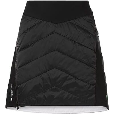 VAUDE Damen Rock Sesvenna Reversible Skirt II, warm wattierter Wenderock für Skitouren, Wind- und wasserabweisend, Black/White, 38 VAUDE Damen Rock Sesvenna Reversible Skirt II, warm wattierter Wenderock für Skitouren, Wind- und wasserabweisend, Black/White, 38