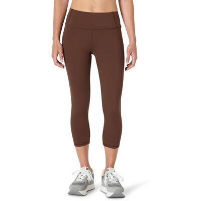 Amazon Essentials Damen Trainings-Leggings für Sport und Freizeit, Haselnuss, S Amazon Essentials Damen Trainings-Leggings für Sport und Freizeit, Haselnuss, S