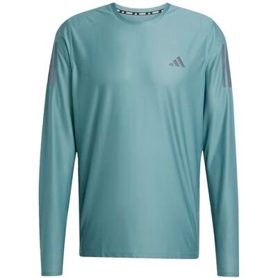 Adidas Herren Own the Run Long Sleeve Tee, Preloved Teal, XL Adidas Herren Own the Run Long Sleeve Tee, Preloved Teal, XL