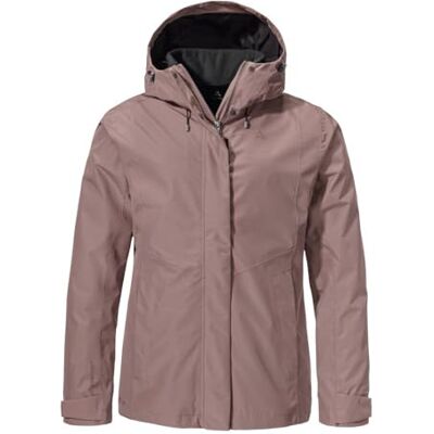 Schöffel Damen 3in1 Jacket Style Okere WMS, wasserdichte, atmungsaktive Outdoorjacke mit herausnehmbarer Fleecejacke, twilight mauve, 44 Schöffel Damen 3in1 Jacket Style Okere WMS, wasserdichte, atmungsaktive Outdoorjacke mit herausnehmbarer Fleecejacke, twilight mauve, 44