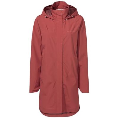 VAUDE Women's Mineo 2.5L Coat Regenmantel für Damen wasserdicht, winddicht und atmungsaktiv, brick, 44 VAUDE Women's Mineo 2.5L Coat Regenmantel für Damen wasserdicht, winddicht und atmungsaktiv, brick, 44