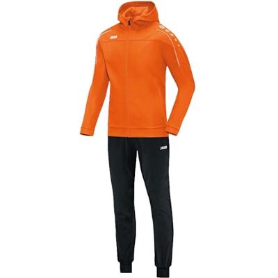 JAKO Trainingsanzug Herren & Damen Polyester Classico mit Kapuze Neonorange XXL Jogginganzug 2-teilig für Sport und Alltag, Jogginghose & Trainingsjacke JAKO Trainingsanzug Herren & Damen Polyester Classico mit Kapuze Neonorange XXL Jogginganzug 2-teilig für Sport und Alltag, Jogginghose & Trainingsjacke