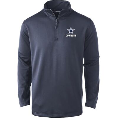Dunbrooke Herren All Star Zip Tech Fleece 1/4 Reißverschluss, Dallas Cowboys, Marineblau, X-Large Dunbrooke Herren All Star Zip Tech Fleece 1/4 Reißverschluss, Dallas Cowboys, Marineblau, X-Large