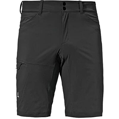 Schöffel Herren Shorts Danube M, Wasserabweisende Radlerhose, schnell trocknende Fahrradhose mit Bundverstellung, Black, 58 Schöffel Herren Shorts Danube M, Wasserabweisende Radlerhose, schnell trocknende Fahrradhose mit Bundverstellung, Black, 58