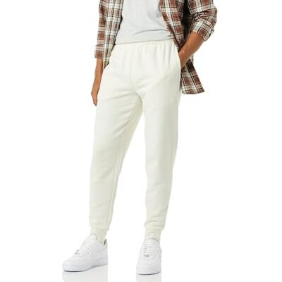 Amazon Essentials Herren Entspannte Jogginghose, Fleece, Bequeme Passform, Creme, S Amazon Essentials Herren Entspannte Jogginghose, Fleece, Bequeme Passform, Creme, S