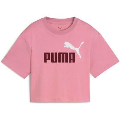 Puma Mädchen 2 Color No. 1 Logo Short Length Tee G Hemd, Poised Pink, 140 EU Puma Mädchen 2 Color No. 1 Logo Short Length Tee G Hemd, Poised Pink, 140 EU