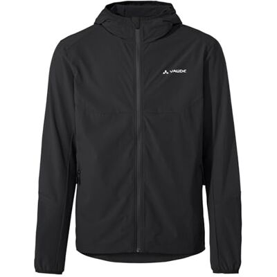 VAUDE Herren Softshelljacke Men's Moab IV -Winddichte MTB-Jacke mit Kapuze, Atmungsaktiv & Wasserabweisend, black/black, S VAUDE Herren Softshelljacke Men's Moab IV -Winddichte MTB-Jacke mit Kapuze, Atmungsaktiv & Wasserabweisend, black/black, S
