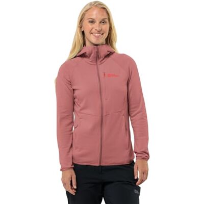 Jack Wolfskin Damen Kolbenberg Hooded Fz W, Mineral Red, XS EU Jack Wolfskin Damen Kolbenberg Hooded Fz W, Mineral Red, XS EU
