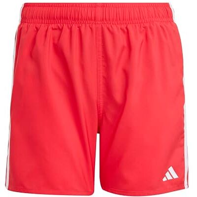 Adidas Boy's 3-Stripes Swim Shorts Kids, Pure Ruby/White, 13-14 Years Adidas Boy's 3-Stripes Swim Shorts Kids, Pure Ruby/White, 13-14 Years