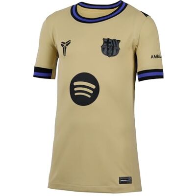 NIKE Kinder Fc Barcelona Dri-Fit Stad Aw Trikot, Team Gold/Team Gold/Persian Vi, 10/12 Jahre NIKE Kinder Fc Barcelona Dri-Fit Stad Aw Trikot, Team Gold/Team Gold/Persian Vi, 10/12 Jahre