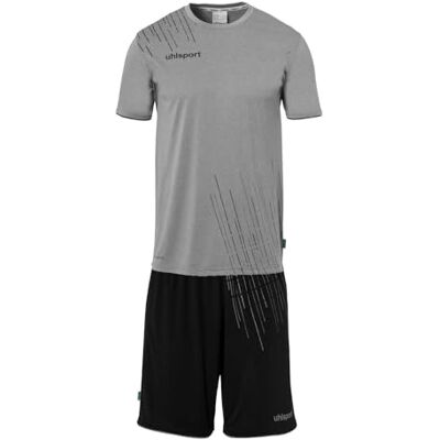 uhlsport Herren Score 26 Fußball Trikot-Set Fußball-Set Bestehend Aus Trainings-Shirt Und Trainings-Hose, Dark Grau Melange/Schwarz, XXL EU uhlsport Herren Score 26 Fußball Trikot-Set Fußball-Set Bestehend Aus Trainings-Shirt Und Trainings-Hose, Dark Grau Melange/Schwarz, XXL EU