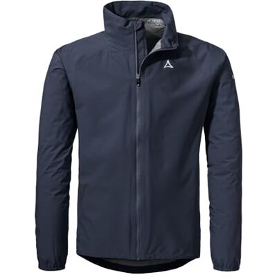 Schöffel Herren Jacket Style Lurbek MNS, wasserdichte Regenjacke mit radspezifischer Passform, Fahrradjacke mit Rückentasche, atmungsaktiv, navy blazer, 56 Schöffel Herren Jacket Style Lurbek MNS, wasserdichte Regenjacke mit radspezifischer Passform, Fahrradjacke mit Rückentasche, atmungsaktiv, navy blazer, 56