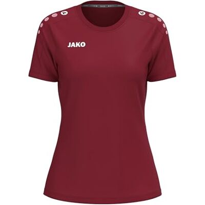 JAKO Damen T-Shirt One Cotton, Bordeaux, 34/36 JAKO Damen T-Shirt One Cotton, Bordeaux, 34/36