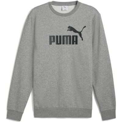 Puma Herren ESS No. 1 Logo Crew FL Crew-Sweatshirts, Medium Gray Heather, Puma Herren ESS No. 1 Logo Crew FL Crew-Sweatshirts, Medium Gray Heather,