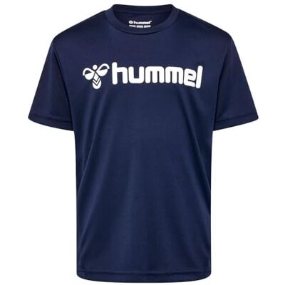 hummel Unisex Kinder Hmllogo Jersey S/S Kids T-Shirt, Marine, 116 EU hummel Unisex Kinder Hmllogo Jersey S/S Kids T-Shirt, Marine, 116 EU