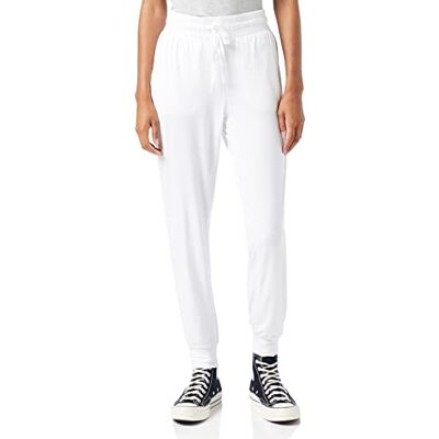 Amazon Essentials Damen Jogginghose aus Angerautem Tech-Stretch (Erhältlich in Übergröße), Weiß, L Amazon Essentials Damen Jogginghose aus Angerautem Tech-Stretch (Erhältlich in Übergröße), Weiß, L