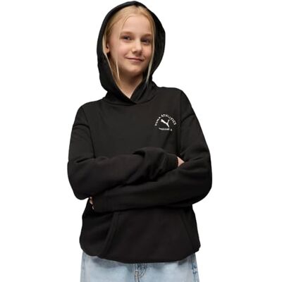 Puma Mädchen Class Relaxed Hoodie Tr G Sweatshirt, Schwarz, 128 EU Puma Mädchen Class Relaxed Hoodie Tr G Sweatshirt, Schwarz, 128 EU