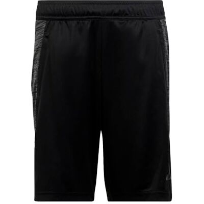Adidas Jungen AEROREADY Heather Shorts, Black/Grey Six, 7-8 Years Adidas Jungen AEROREADY Heather Shorts, Black/Grey Six, 7-8 Years