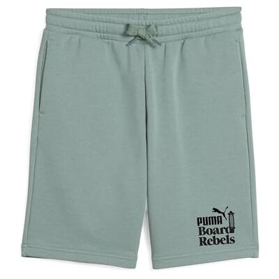 Puma Jungen MID90S Long Shorts TR B Gestrickte Shorts, Green Moon, 128 Puma Jungen MID90S Long Shorts TR B Gestrickte Shorts, Green Moon, 128