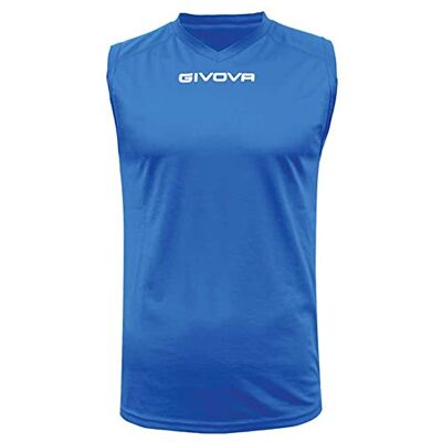 Givova Herren Ärmellos Shirt Smanicato ONE, blau, L, MAC02 Givova Herren Ärmellos Shirt Smanicato ONE, blau, L, MAC02