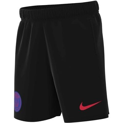NIKE Paris Saint-Germain Strike Third Dri-Fit Total 90 Fußball Stricken Shorts Für Ältere Kinder, Black/Hyper Royal/Global Red, HM4164-010, L NIKE Paris Saint-Germain Strike Third Dri-Fit Total 90 Fußball Stricken Shorts Für Ältere Kinder, Black/Hyper Royal/Global Red, HM4164-010, L