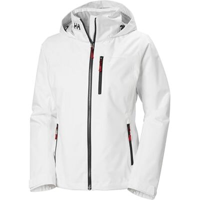 Hansen Damen W Crew Midl Jacke mit Kapuze 2.0, Weiß, S Hansen Damen W Crew Midl Jacke mit Kapuze 2.0, Weiß, S
