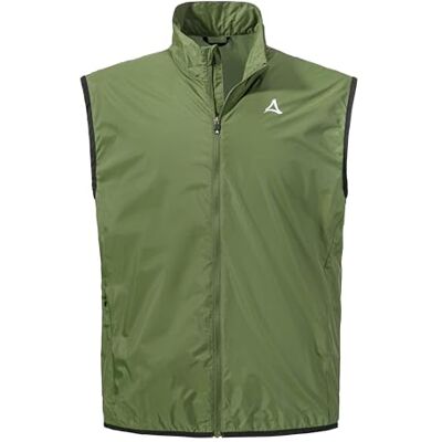 Schöffel Herren Vest Style Cannobio MNS, ultraleichte, winddichte Fahrradweste, Outdoor Weste mit radspezifischer Passform, wasserabweisend und atmungsaktiv, balsam green, 50 Schöffel Herren Vest Style Cannobio MNS, ultraleichte, winddichte Fahrradweste, Outdoor Weste mit radspezifischer Passform, wasserabweisend und atmungsaktiv, balsam green, 50