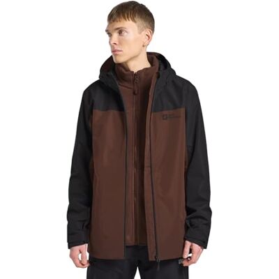 Jack Wolfskin Herren Taubenberg 3in1 Jkt M, Hot Choc, S EU Jack Wolfskin Herren Taubenberg 3in1 Jkt M, Hot Choc, S EU