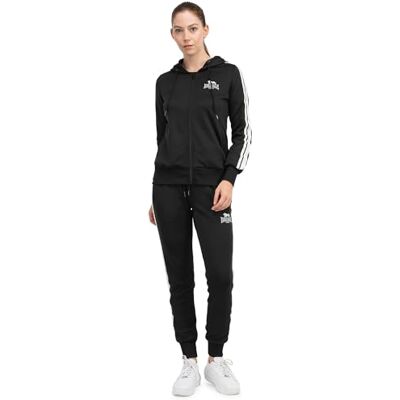 Lonsdale Frauen Trainingsanzug mit Kapuze BROMLEY M, Black/White Lonsdale Frauen Trainingsanzug mit Kapuze BROMLEY M, Black/White