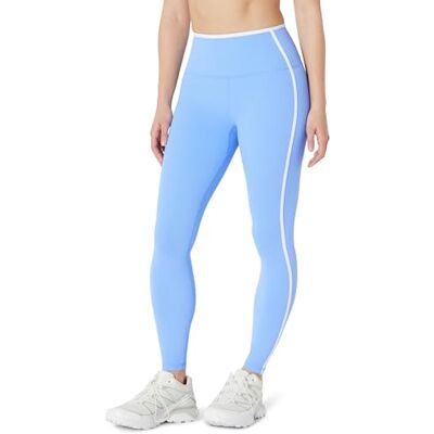 Amazon Essentials Damen Active FormFlex Buttery Soft Yoga-Leggings mit Kontrastbesatz, hohe Taille, volle Schrittlänge von 70cm, Hellblau/Weiß, XS Amazon Essentials Damen Active FormFlex Buttery Soft Yoga-Leggings mit Kontrastbesatz, hohe Taille, volle Schrittlänge von 70cm, Hellblau/Weiß, XS