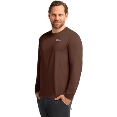 Jack Wolfskin Herren Sky Thermal L/S M Wander-Shirt, Hot Choc, L EU Jack Wolfskin Herren Sky Thermal L/S M Wander-Shirt, Hot Choc, L EU