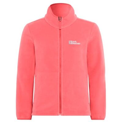 Jack Wolfskin Unisex Kinder Taunus Fleece-Jacke, Sunset Coral, 140 EU Jack Wolfskin Unisex Kinder Taunus Fleece-Jacke, Sunset Coral, 140 EU
