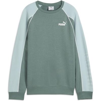 Puma Mädchen Sport Crew TR G Crew-Sweatshirts, Green Moon, Puma Mädchen Sport Crew TR G Crew-Sweatshirts, Green Moon,