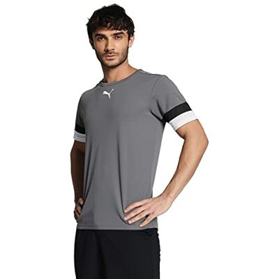Puma Herren Teamrise Jersey Shirt, Smoked Pearl- Black- White, XXL EU Puma Herren Teamrise Jersey Shirt, Smoked Pearl- Black- White, XXL EU