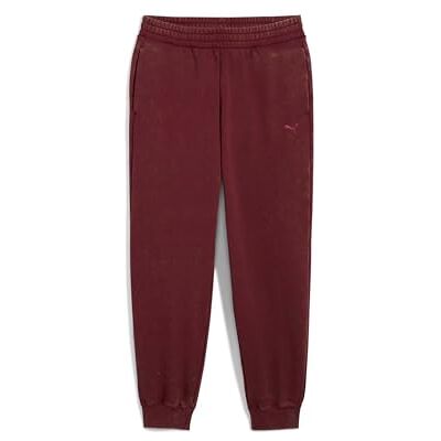 Puma Damen Elevated Comfort Wash Sweatpants FL Cl Strickhose, Rubinschimmer, S EU Puma Damen Elevated Comfort Wash Sweatpants FL Cl Strickhose, Rubinschimmer, S EU