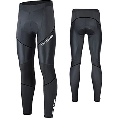 MEETWEE Herren Radlerhose Lange Fahrradhose, Kompression Radhose Leggings Radsport Hose für Männer Elastische Atmungsaktive 3D Schwamm Sitzpolster (Schwarz, XXL) MEETWEE Herren Radlerhose Lange Fahrradhose, Kompression Radhose Leggings Radsport Hose für Männer Elastische Atmungsaktive 3D Schwamm Sitzpolster (Schwarz, XXL)