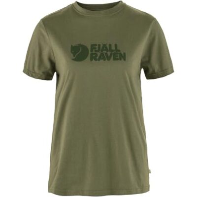 Fjällräven Damen Logo T-Shirt, Green, M Fjällräven Damen Logo T-Shirt, Green, M