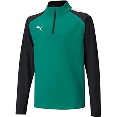 Puma Unisex Kinder Teamliga 14 Zip Top Jr Sweater, Pepper Green- Black, 176 EU Puma Unisex Kinder Teamliga 14 Zip Top Jr Sweater, Pepper Green- Black, 176 EU