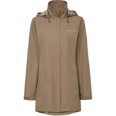 VAUDE Damen Regenjacke Escape Parka, wasserdichter Regen-Parka, atmungsaktiv und winddicht, oat, 48 VAUDE Damen Regenjacke Escape Parka, wasserdichter Regen-Parka, atmungsaktiv und winddicht, oat, 48