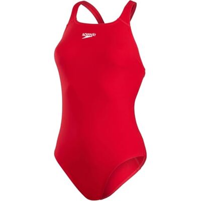 Speedo Damen Eco Endurance+ Medalist Athletic Fit Clasic Design Recycled Fabric Chlorine Resistant Extra Flexibility, Fed Red, 46 Speedo Damen Eco Endurance+ Medalist Athletic Fit Clasic Design Recycled Fabric Chlorine Resistant Extra Flexibility, Fed Red, 46