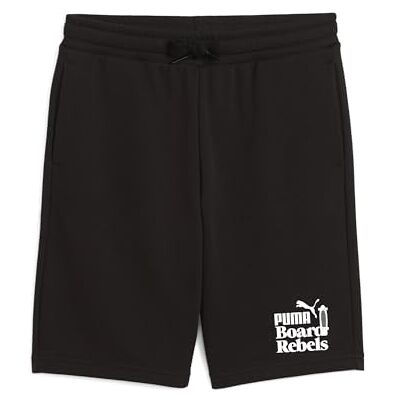 Puma Jungen MID90S Long Shorts TR B Gestrickte Shorts, Black, Puma Jungen MID90S Long Shorts TR B Gestrickte Shorts, Black,