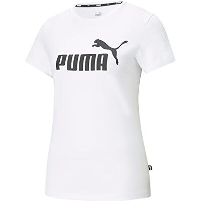 Puma Unisex ESS No. 1 Logo Tee T-Shirts, White, L Puma Unisex ESS No. 1 Logo Tee T-Shirts, White, L