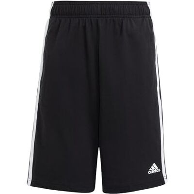 Adidas Unisex Kinder Essentials 3-Stripes Knit Shorts, Black/White, 7-8 Years Adidas Unisex Kinder Essentials 3-Stripes Knit Shorts, Black/White, 7-8 Years